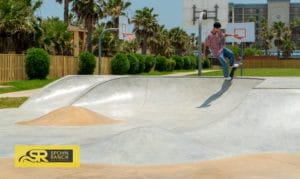 South Padre Island Skatepark in Texas built by Spohn Ranch Skateparks