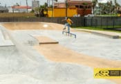 Built by Spohn Ranch Skateparks. All the details from painted flatbars, ledges and beautiful curved transitions