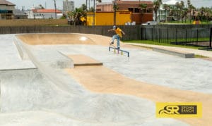 Built by Spohn Ranch Skateparks. All the details from painted flatbars, ledges and beautiful curved transitions