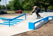 Randy Ploesser Backside 5050 New Springfield Skatepark Hubba