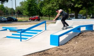 Randy Ploesser Backside 5050 New Springfield Skatepark Hubba