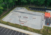 Welsh Park new skatepark complete with Bowl, street plaza, bathrooms and lights