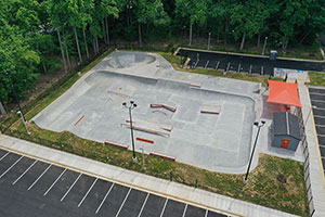 Welsh Park new skatepark complete with Bowl, street plaza, bathrooms and lights