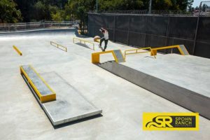 Cookie Colburn Frontside Blunt at La Pintoresca Skatepark designed by Spohn Ranch