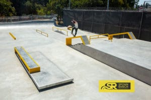 Frontside blunt at Spohn Ranch Designed La Pintoresca Skatepark in Pasadena