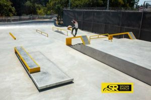 Frontside blunt at Spohn Ranch Designed La Pintoresca Skatepark in Pasadena