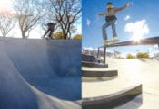 Feeble in the deep end at Spohn Ranch built Jordan Skatepark in Allentown