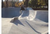 Popping Ollies in the morning at Spohn Ranch built Jordan Skatepark