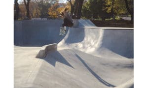 Popping Ollies in the morning at Spohn Ranch built Jordan Skatepark