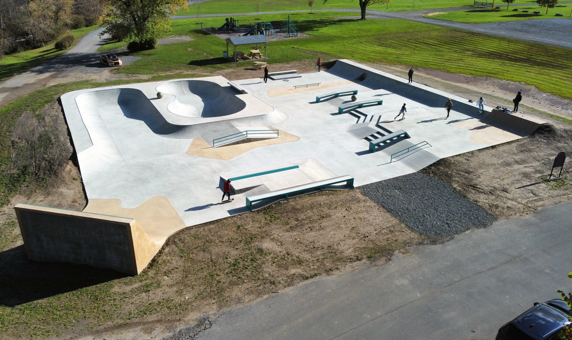 Medina Skatepark in NY by Spohn Ranch