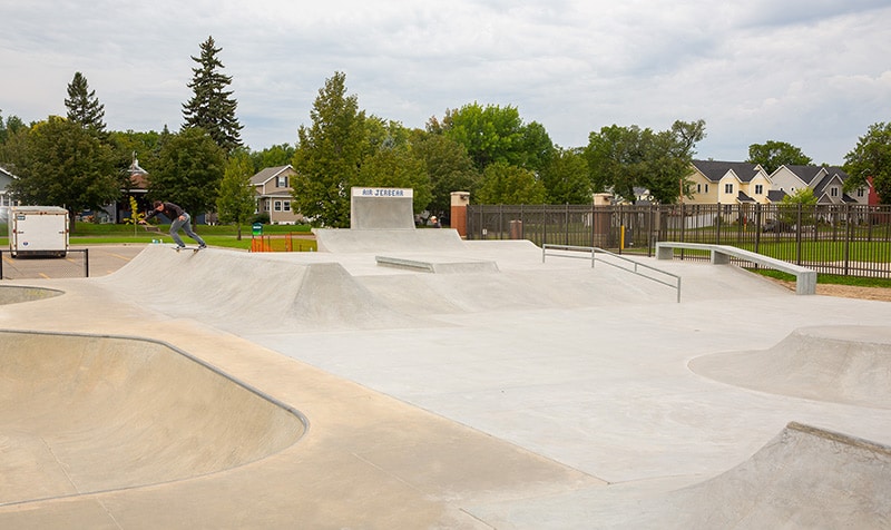 Backside Tailslide at Rydell Skatepark in Grand Forks, ND