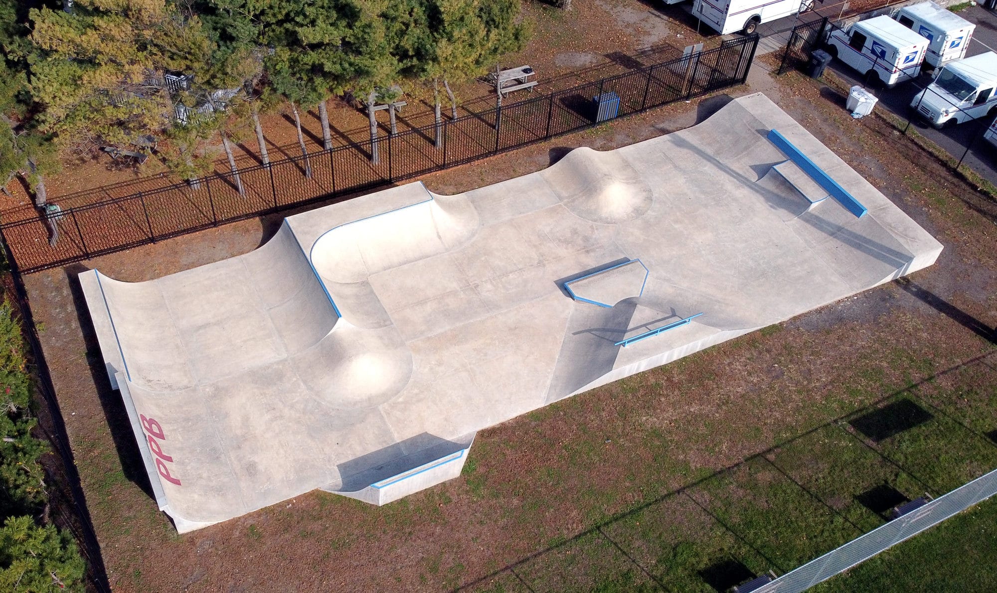 Point Pleasant Beach Skatepark in New Jersey designed and built by Spohn Ranch