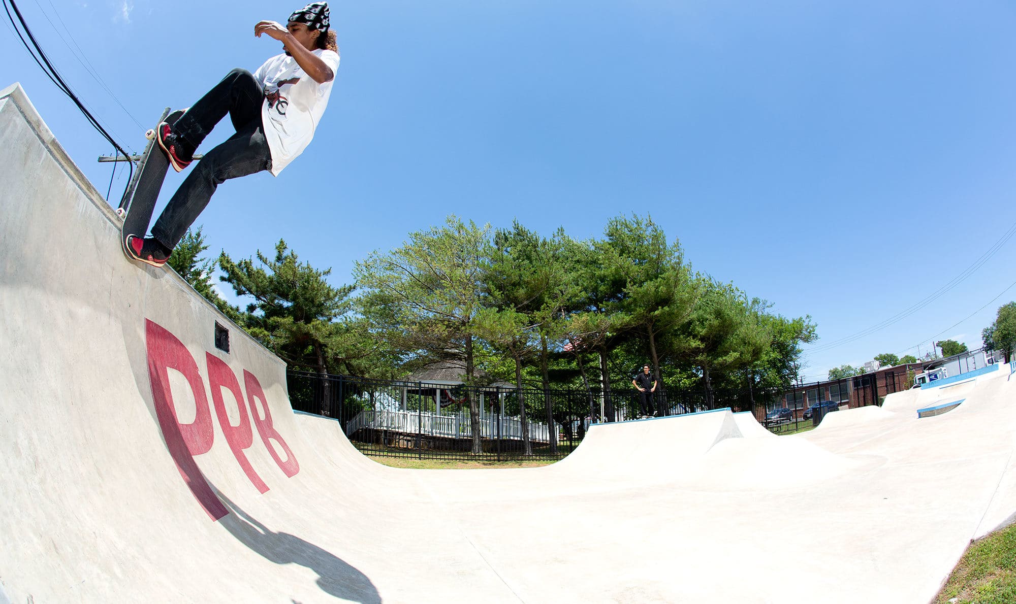 Brandon Blunt Fakie at a Point Pleasant Beach steep transition