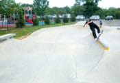 Slappy Curb at Toms River Skatepark NJ designed and built by Spohn Ranch