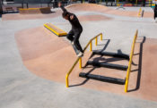 Crooks on the rail at Spohn Ranch Skateparks