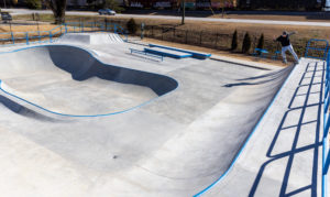 Frontside Tailslide at Georgia skatepark in Union City