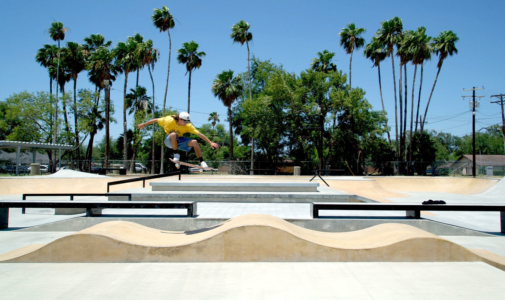 Hump to Hump ollies at Edinburg Skatepark