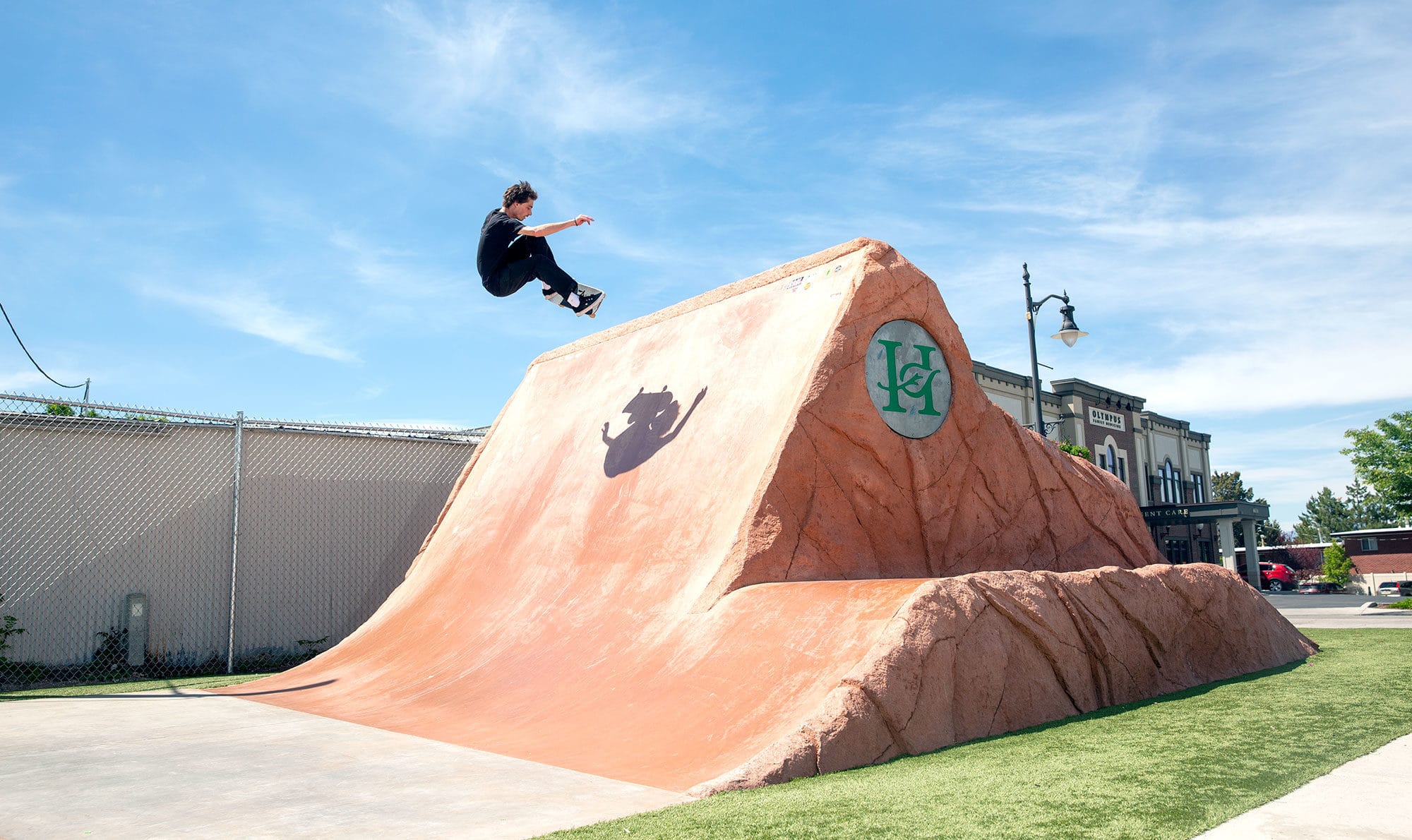 Spohn Ranch's homage to Mt Olympus at Holladay Skatepark