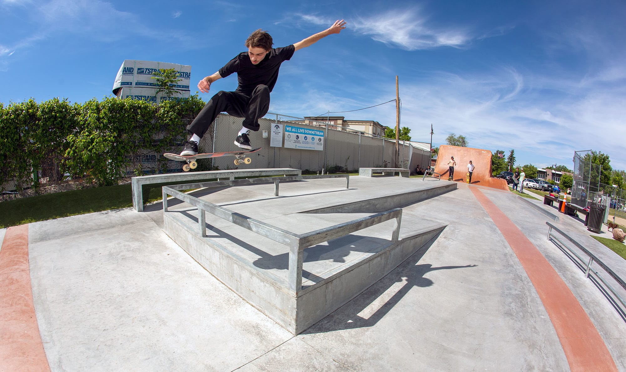 Holladay Skatepark kicker over bar with Tyson Bowerbank