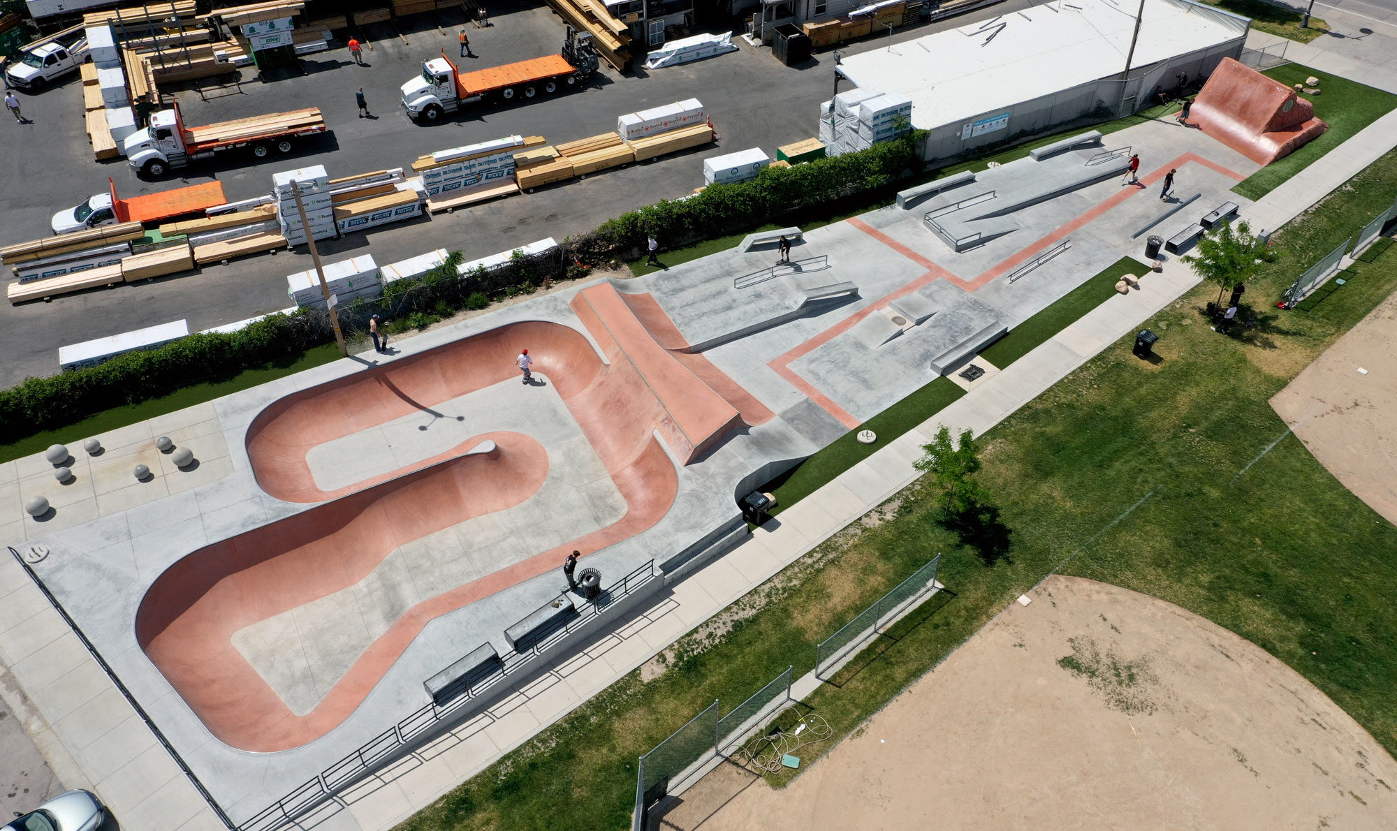 Spohn Ranch designed and built Holladay Skatepark in Utah