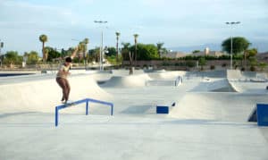 Frontside Feeble at Spohn Ranch Skateparks designed and built La Quinta X Park
