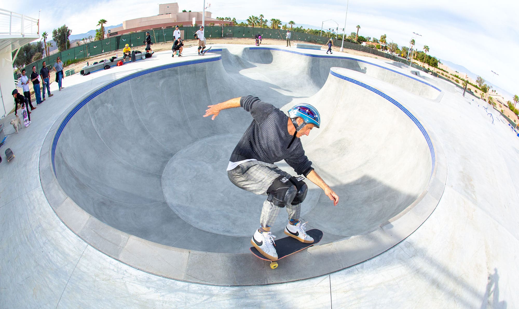 Nothing more stylish Smith Grind by Lance Mountain in the Combi bowl designed and built by Spohn Ranch