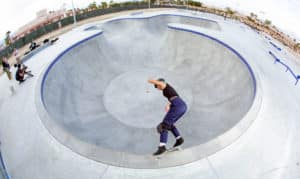 Feeble by Lizzie Armando at La Quinta X Park Combi Bowl designed and built by Spohn Ranch Skateparks