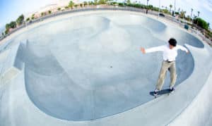 Smith around the flow bowl located in La Quinta CA at the La Quinta X Park