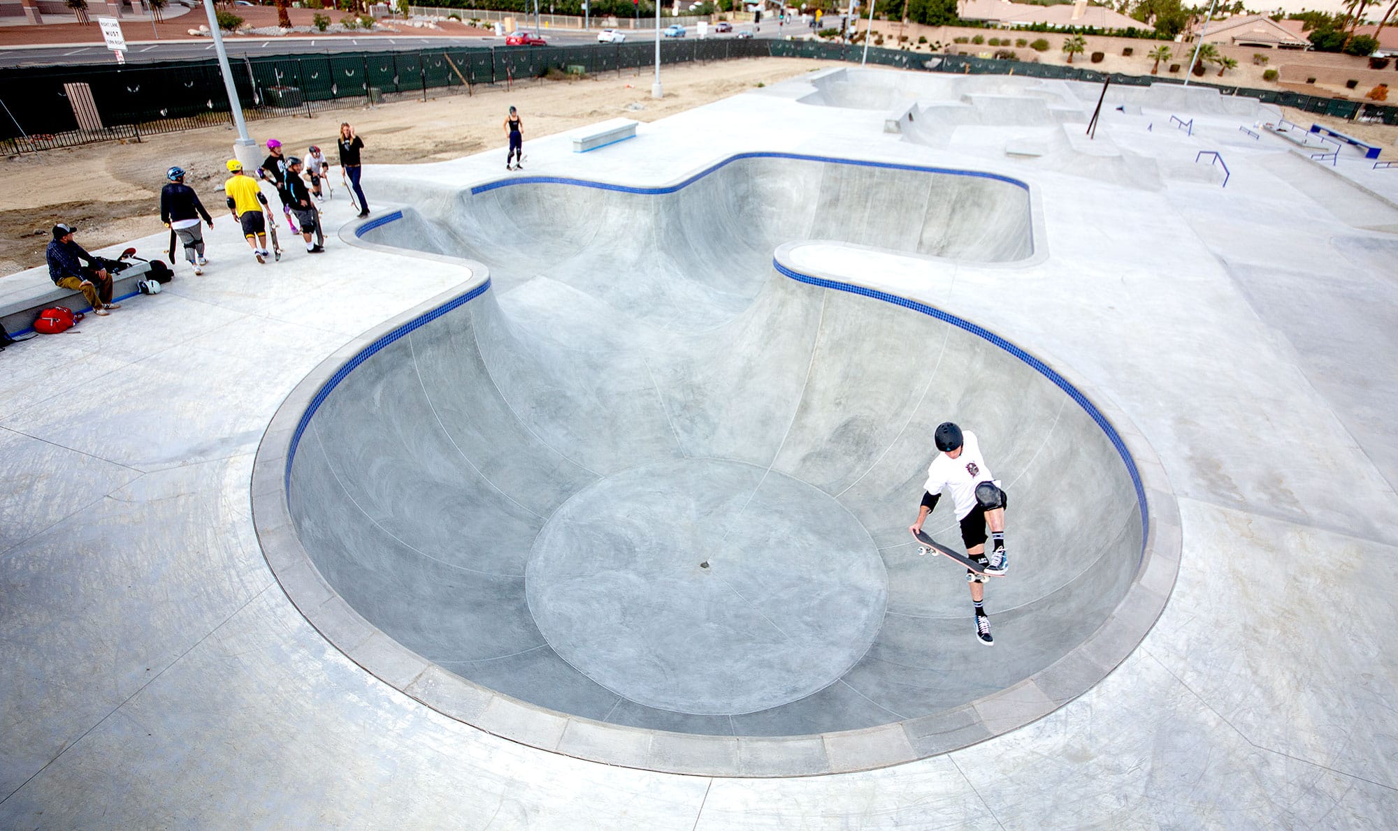 Classic Madonna by Legend Tony Hawk at La Quinta X Park designed and built by Spohn Ranch Skatepark
