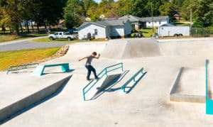 Spohn Ranch designed and built Belmont Skatepark in North Carolina