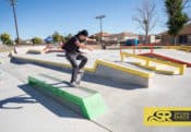 Horizon City's fast crooked grind on the wallie ledge