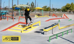 Colorful Horizon City Skatepark built by Spohn Ranch