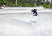 Super unique cheese wedge transfer by Spohn Ranch Skatepark Builders