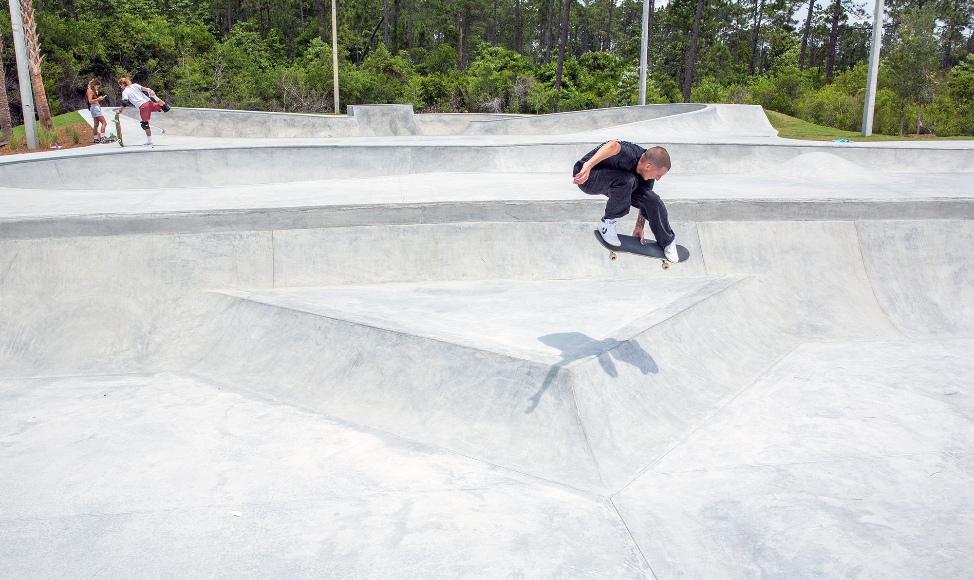 Super unique cheese wedge transfer by Spohn Ranch Skatepark Builders