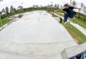Huge street section in Bay County Florida Skatepark in Panama Beach extending over 15000 square feet