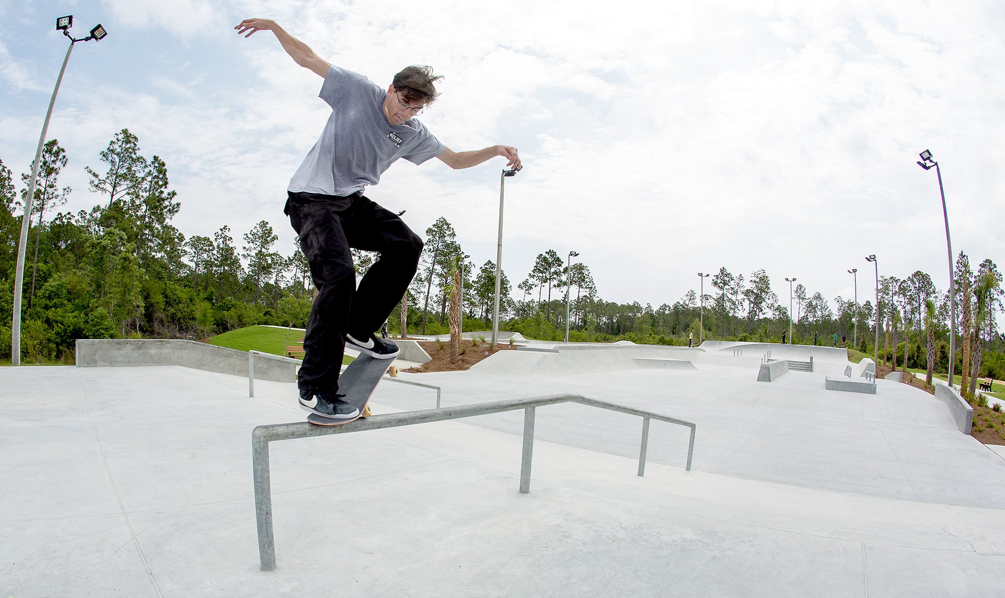 Frontcrooks on the flatbar at Spohn Ranch built Bay County Florida