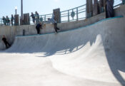 Massive vert transition wall backsmith'd by Kenny Anderson at the Redondo Beach Pier Skatepark. Designed and built by Spohn Ranch