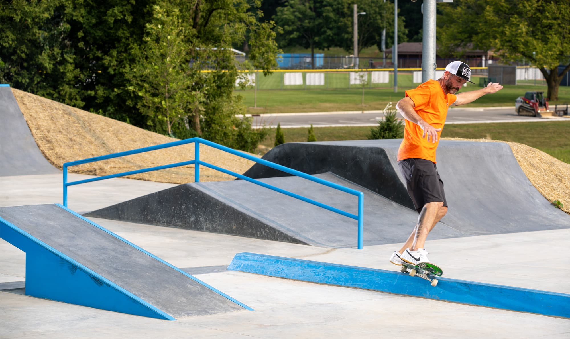 Spohn Ranch famous Slappy Curb located at Cottage Grove Skatepark in Wisconson.